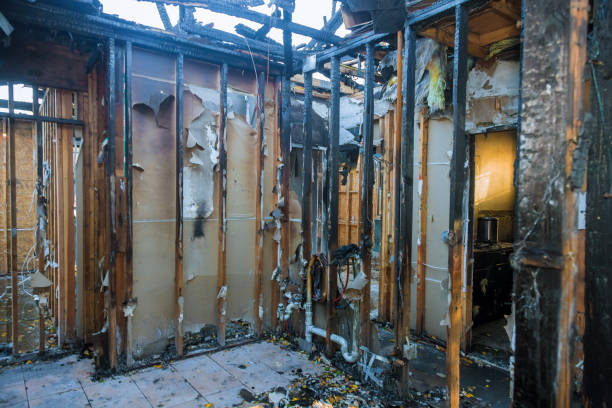 Professional Fire Damage Repair technician working in Northfield, NJ